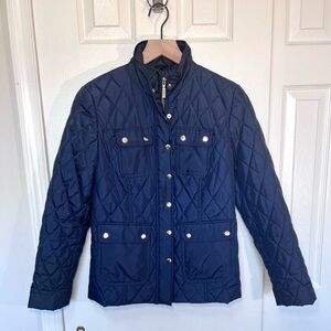 Charter Club Women’s Quilted Navy Jacket Size SP